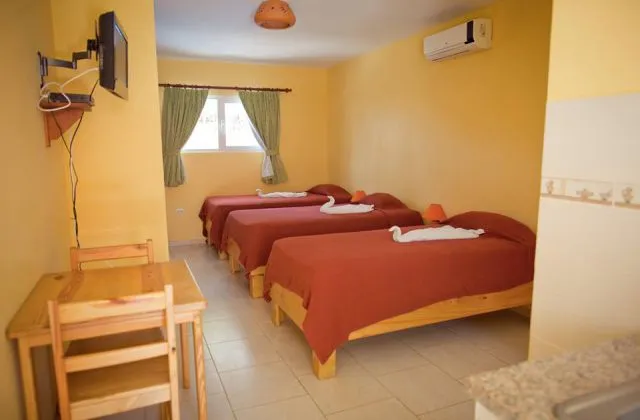 Kite Beach Inn Hotel Cabarete habitacion 3 lits